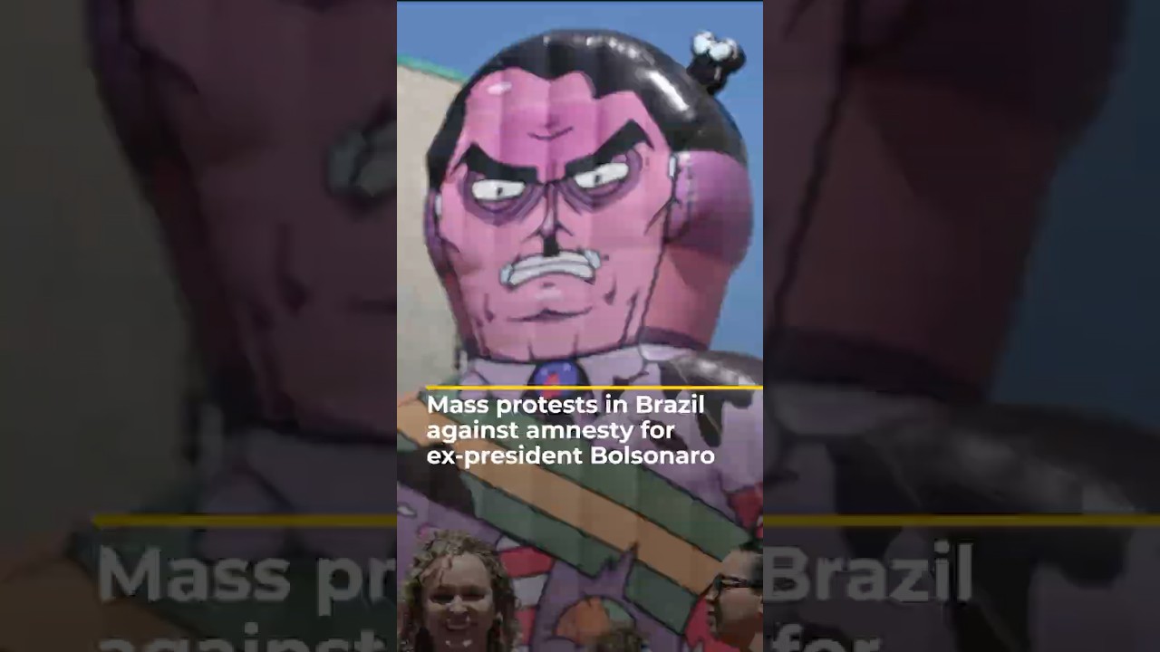 Protesters in Brazil denounce bill to pardon Bolsonaro after coup attempt | AJ 