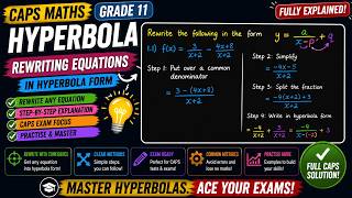 CAPS Hyperbola | Rewrite Any Equation into Hyperbola Form