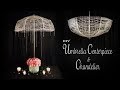 Umbrella and Chandelier DIY /  Party Decor / Sweet 16 Decor / Quinceanera decor