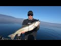 Fishing peche de lomble chevalier au lac de neuchatel au downrigger treuil cannon  mars 2019