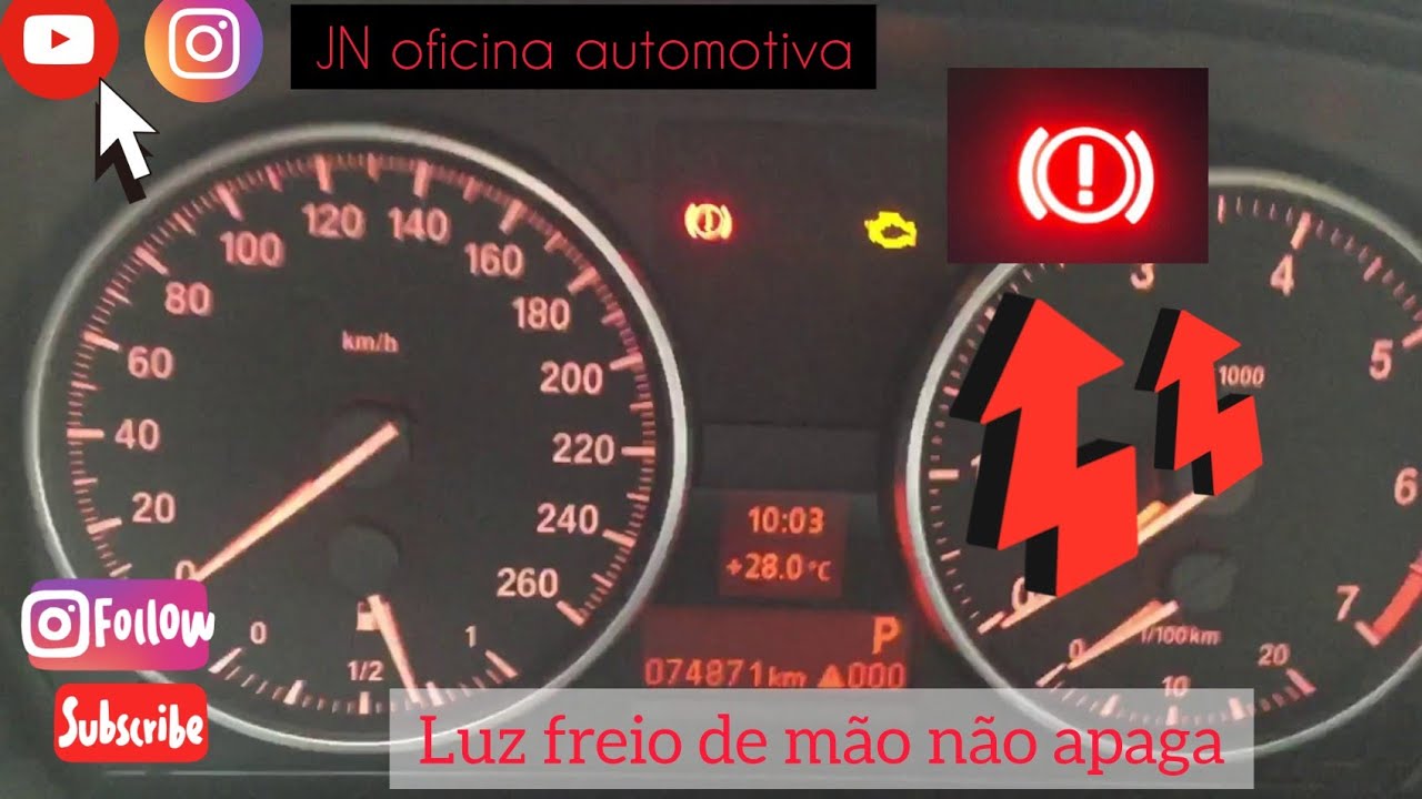 Causa provável Luz do freio de mão não apaga BMW X1 - YouTube