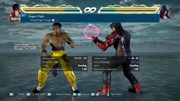 Law movelist with frame data display (opponent all block)