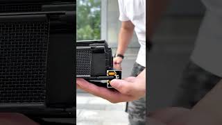 A foldable sliding screen door even one person can install