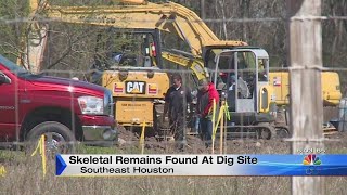 Skeletal remains found at dig site