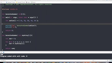 C Programmieren mit Xcode - Arrays als Funktionsparameter