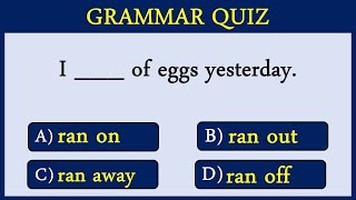 10 COMMON Phrasal Verbs You NEED To Know /Quiz 12. 10 COMMON Phrasal Verbs You NEED To Know /Quiz 12.