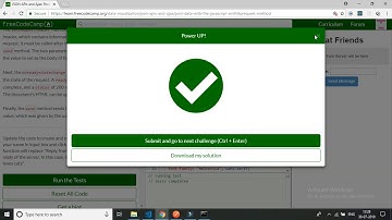 freecodecamp-JSON APIs and Ajax Post Data with the JavaScript XMLHttpRequest