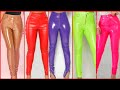 Gorgeous and most delicate amazing different colors leather pants outfit ideas