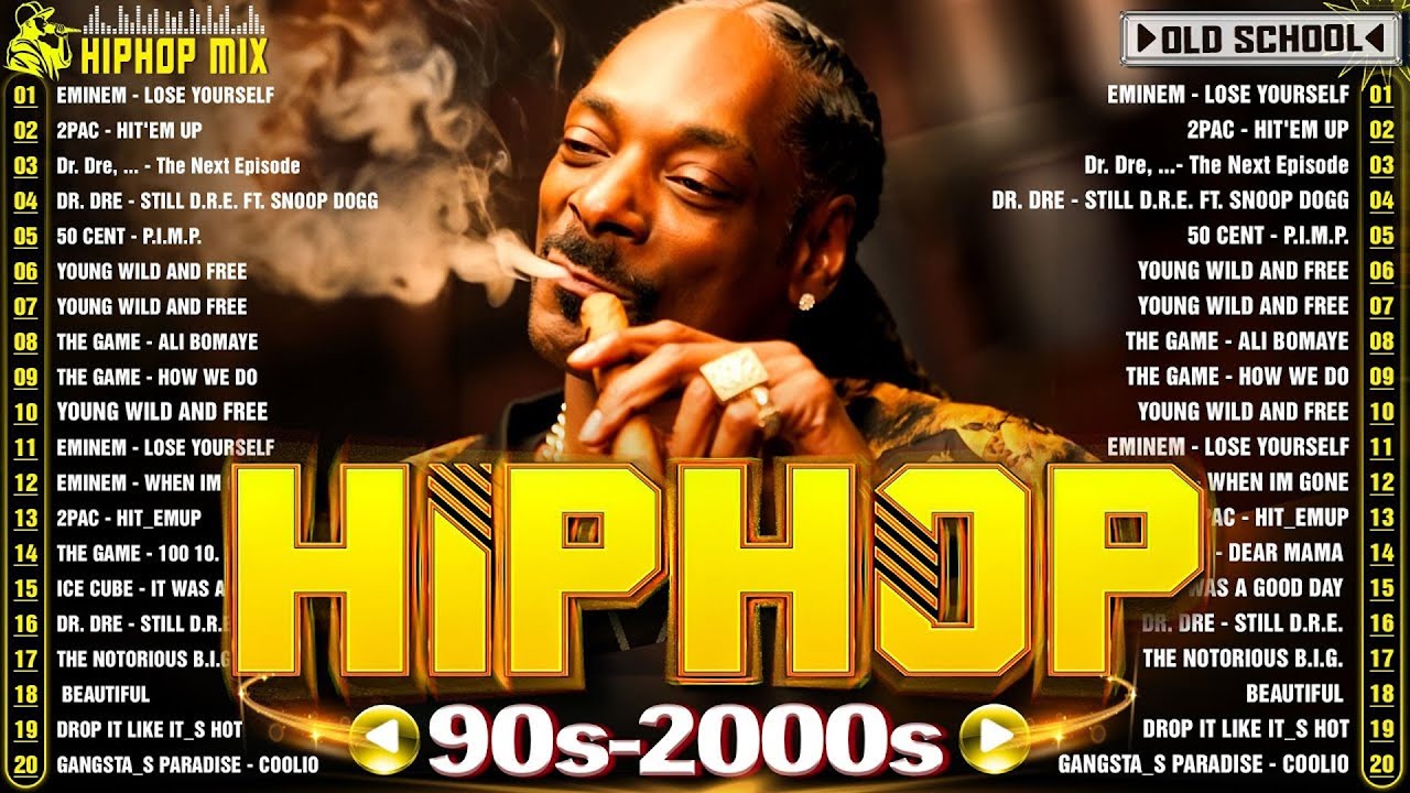 Old School 90s💥Eminem & Snoop Dogg,Tyga, 50 Cent, Dr Dree, Ice Cube, Juicy, Drake 