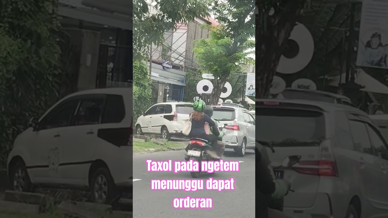 sepanjang ruas jalan sunset road banyak taxol yang hanya bisa ngetem dan mungkin lagi berharap dapat