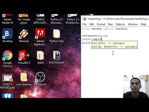 python tutorial(tagalog-english) Ramdom