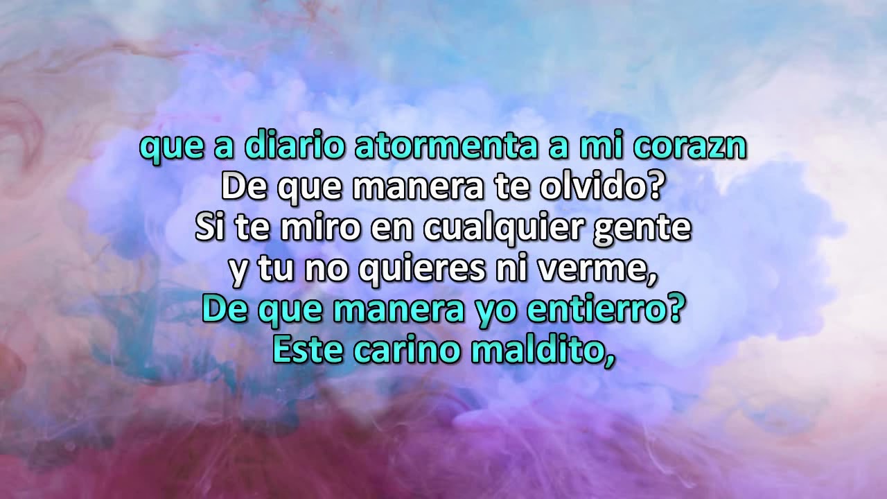 De que manera te olvido Vicente Fernandez Karaoke para rango vocal bajo YouTube