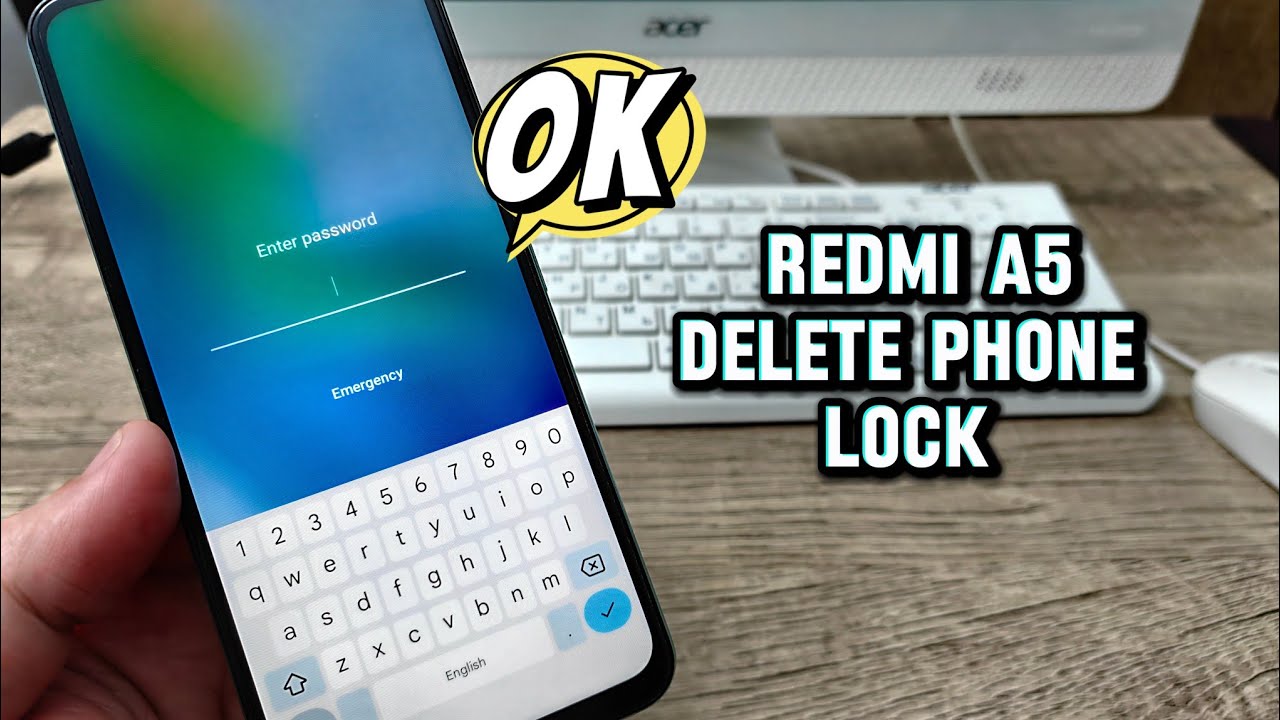Xiaomi Redmi A5, Delete Pin, Pattern, Password Lock - YouTube