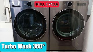 LG Washer Full Cycle▫️Turbo Wash 360° #lg #lgwashingmachine