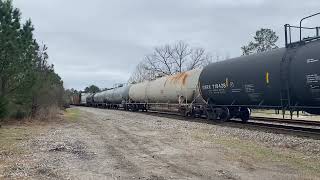 CSX 3230 leading M692 departs Maxwell Yard