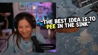 Fuslie Explains Why She Pees in the Sink