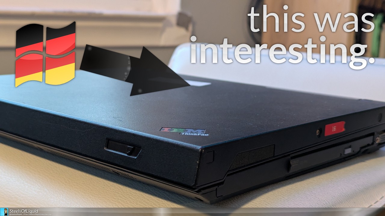 IBM ThinkPad R51 System Recovery… In a language I don't know! - YouTube