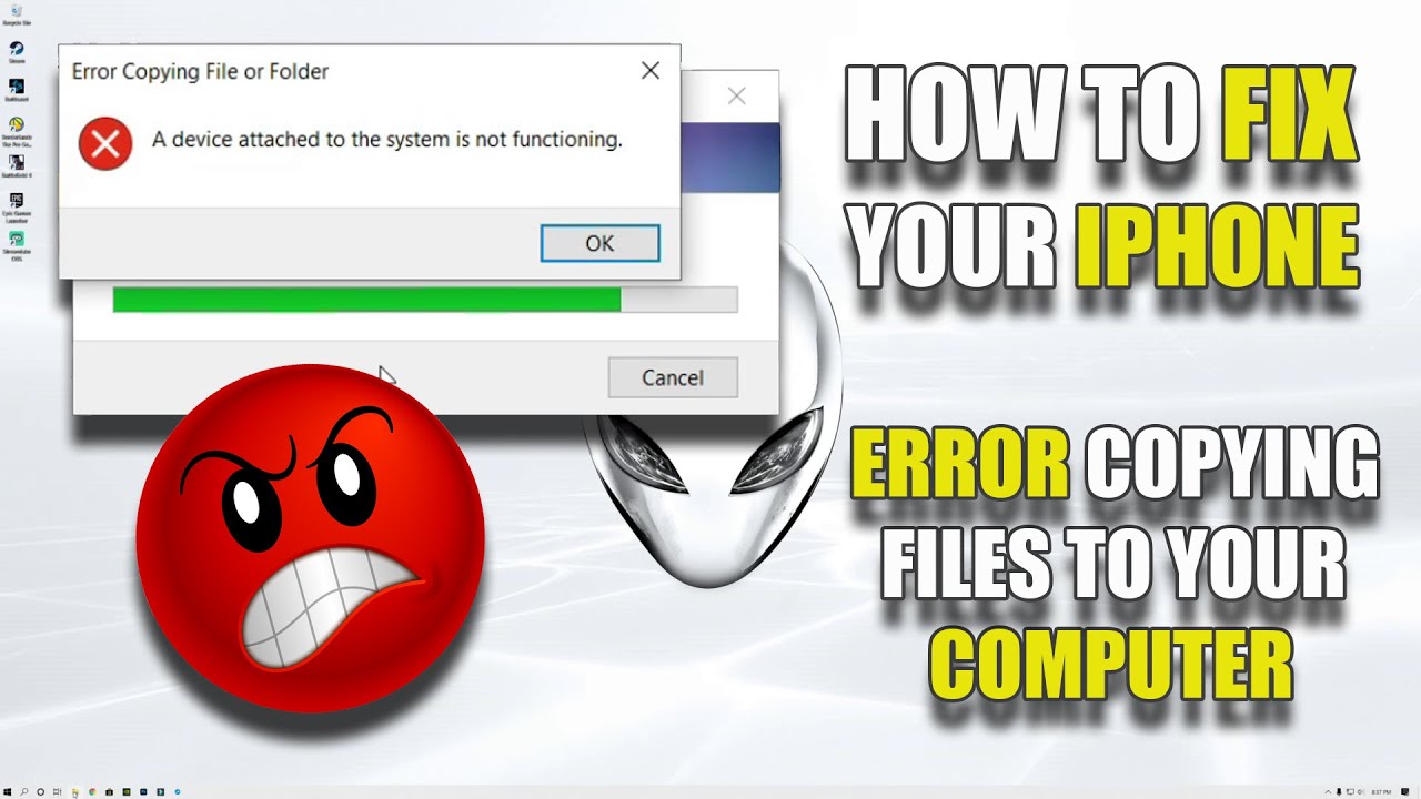 How to Fix Your iPhone: File Copy Error - YouTube