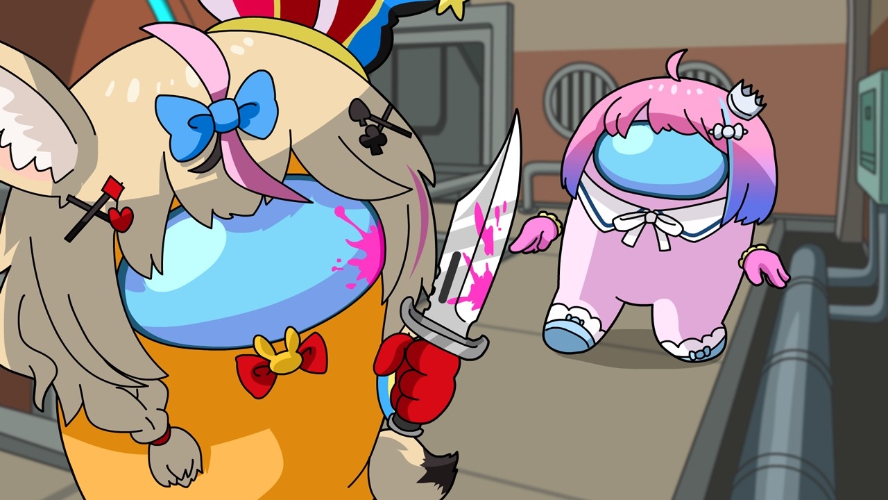 Luna witnessed Polka's crime.[Among Us][Animated Hololive/Eng sub]