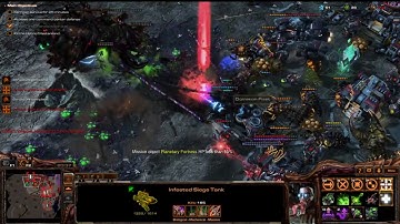 StarCraft 2 Mod Maps (Random Base Defender 4.5) Infested Seige Tank Win