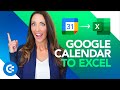 Google Kalender und Microsoft Excel Integration