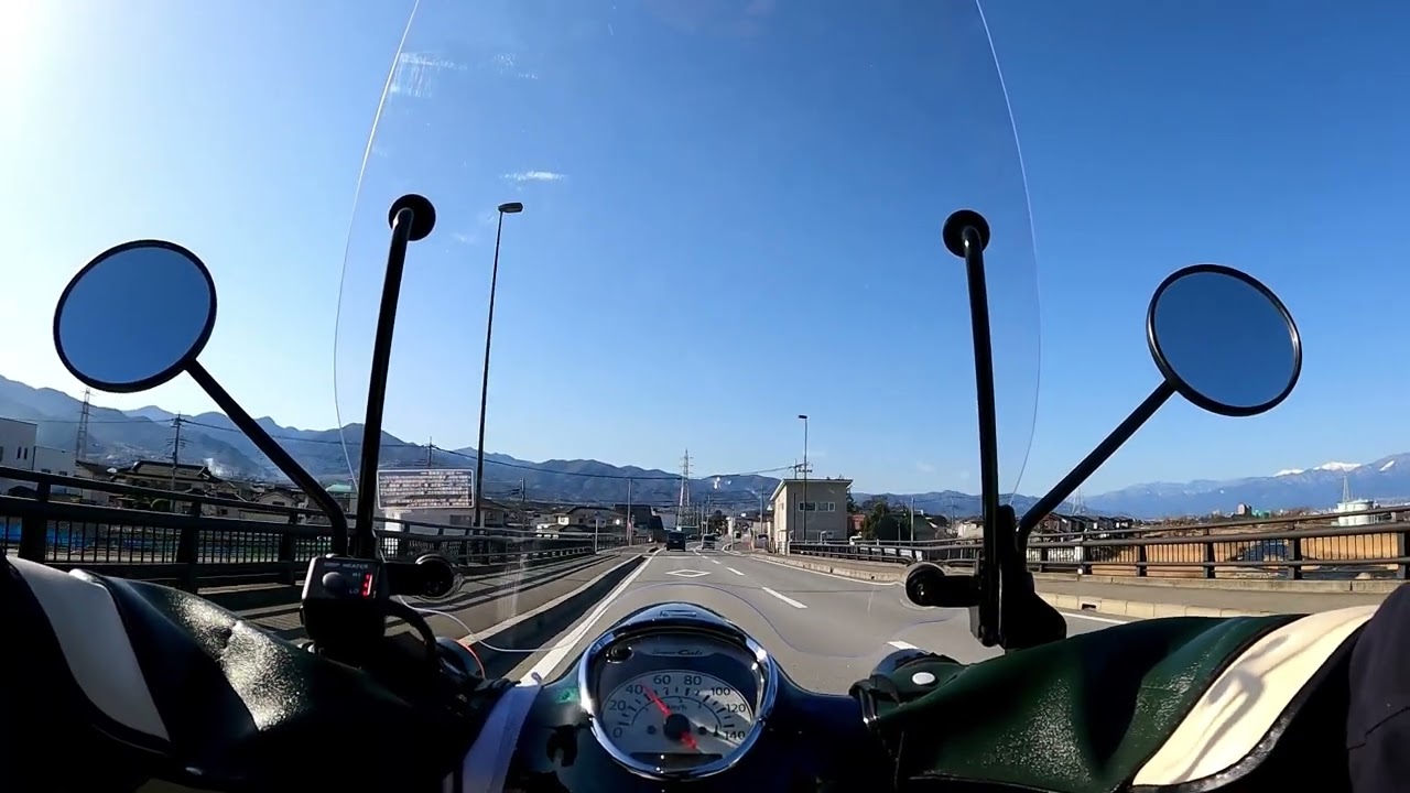 スーパーカブJA59　朝の走行 ②　 2026年3月5日　昨日の風はおさまった　天気が良く暖かい