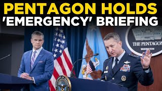US News LIVE: Pentagon Holds Urgent Briefing As Trump Makes A Huge Announcement | Pentagon Briefing