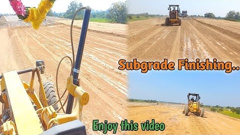 Subgrade Finishing|| Soil Grading and finishing video||Oprater life::Rahul op..