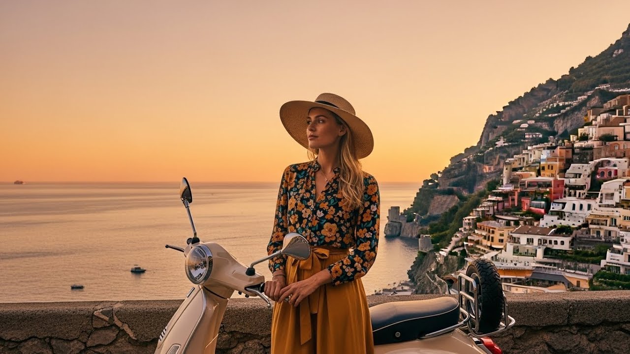 Warm Light Over the Amalfi Coast 🌅 Mediterranean Calm