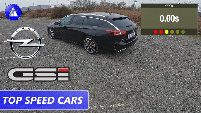 OPEL Insignia B Sports Tourer 2.0 GSi 209 HP acceleration & Top Speed drive  on German Autobahn 