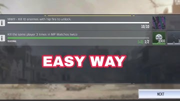 Kill the same player 3 times in mp matches twice | call of duty mobile tips & tricks