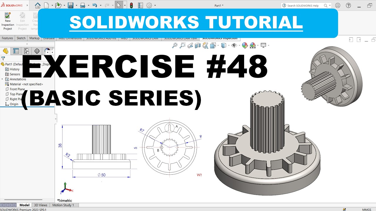 SolidWorks Tutorial: Design a Coupling Flange – Step-by-Step Exercise ...