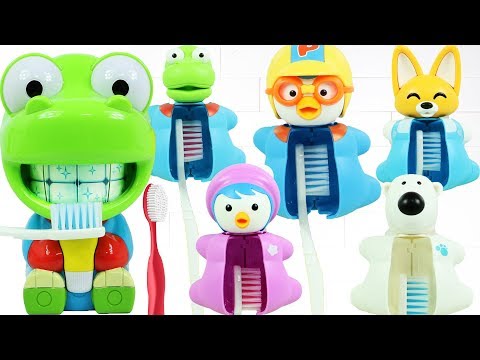 뽀로로 크롱 양치놀이 칫솔 장난감 치과병원 치카치카 멜로디 이빨닦기 의사놀이 Pororo Crong Brushing Teeth Toy