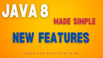 Java 8 features | New features | Java 8