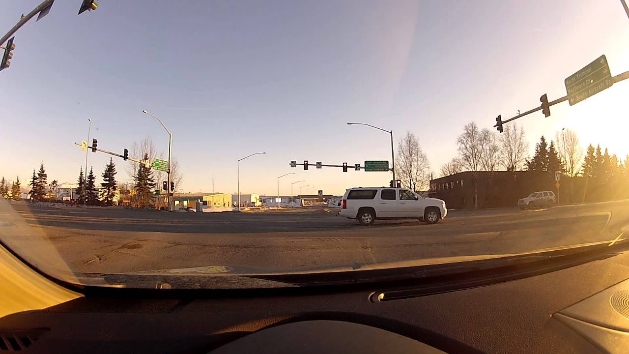 Sunny Evening Drive - Anchorage Alaska - March 8th 2014 - Gopro Camera ...