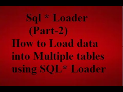 Sql Loader(Part-2) - YouTube