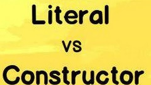 Literal Objects vs Constructor Functions in JavaScript | Learn JavaScript | JavaScript Objects