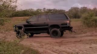 2004 Z71 Overland Suburban 8 inch Lift on 35 playing around