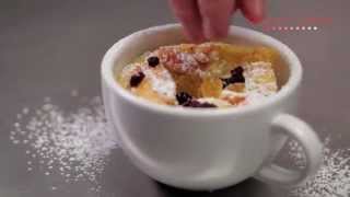 Bread Pudding in a Mug (Panasonic Cooking #FOODHACKS)