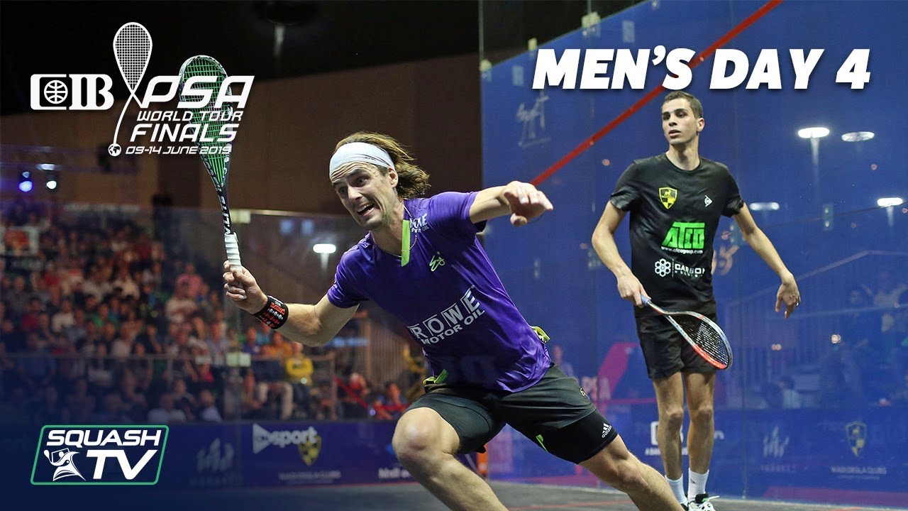 Squash: CIB PSA World Tour Finals 2018/19 - Men's Day 4 Roundup - YouTube