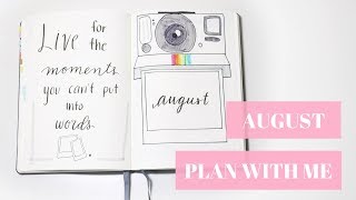 PLAN WITH ME | August 2018 Bullet Journal Setup