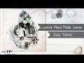 Mixed Media layered layout tutorial for Mudra Crafts Stamps | Easy | Step by Step