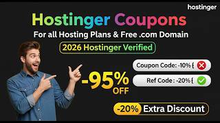 Hostinger Coupon Code 2026: Cheapest Way to Start a Website Today