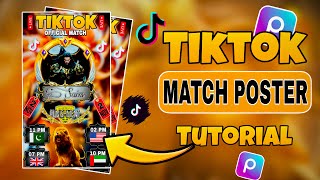 How to Make challenge Pk Match Poster in Picart App || poster Editing Tutorial screenshot 4
