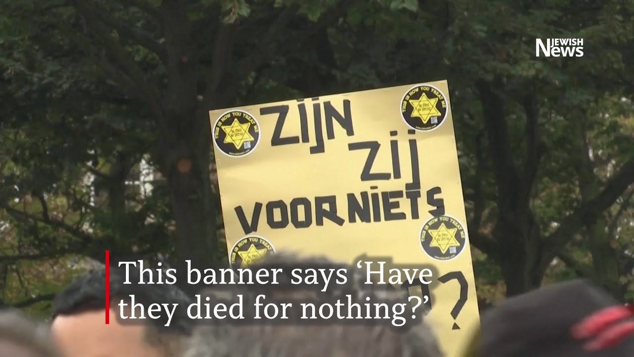 Yellow stars on show at Netherlands protest against new coronavirus rules