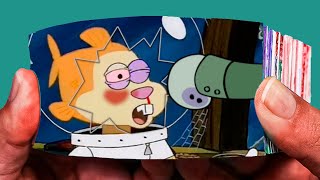 Squidward punches Sandy  | Flipbook