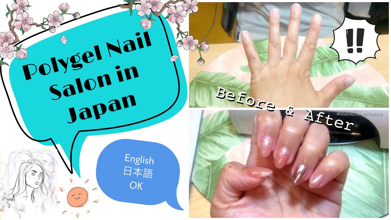 First time trying Polygel nails! Jelly Nail Salon Yokosuka, Japan