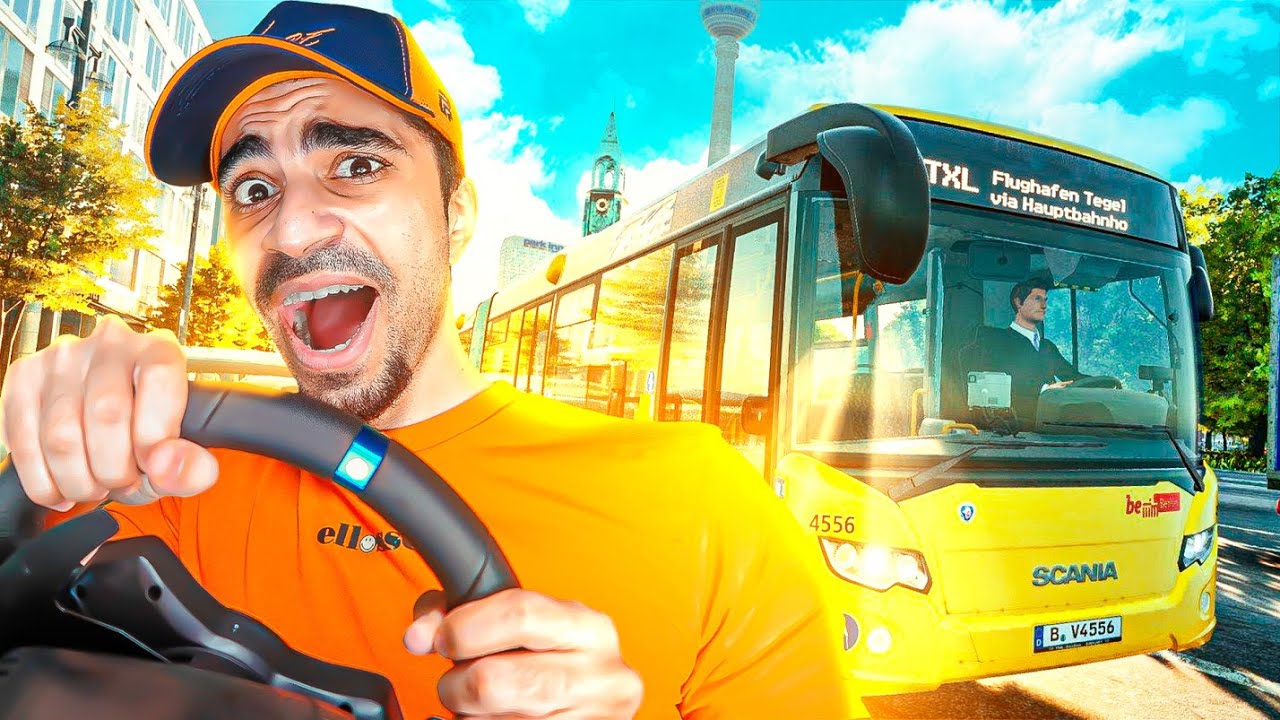 محاكي الباصات : اول يوم في وضيفتي الجديدة 🚌 - سافرت المانيا 😍 | The Bus