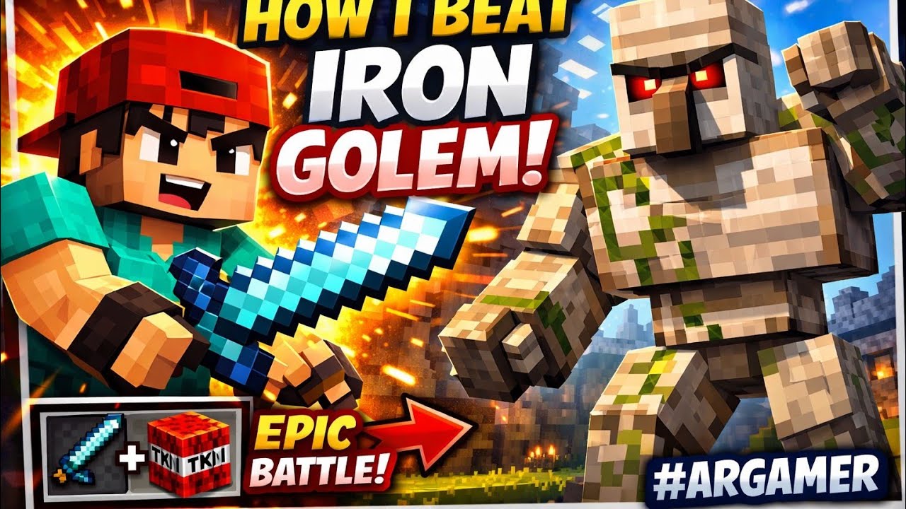 how i beat iron golem 