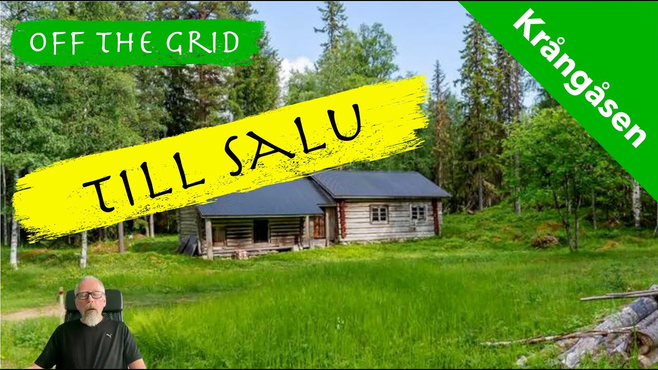 Off grid stuga till salu på Krångåsen